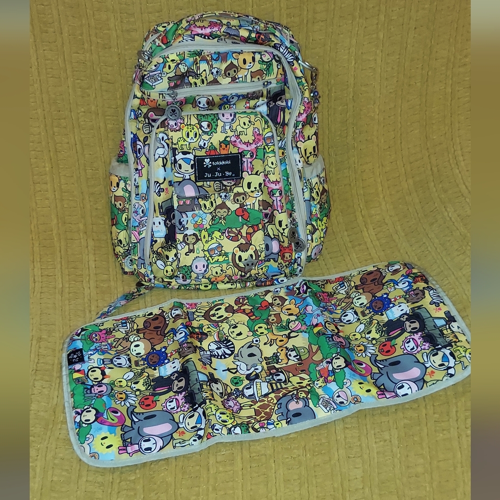 Jujube Tokidoki Animalini BRB Backpack With Matching Change Pad